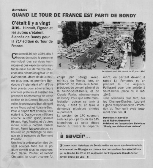 Le Tour de France à Bondy