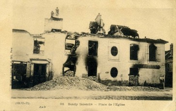 Place de l'Eglise Incendie 1870/1871