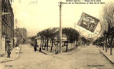 Place de la Gare, ave de la République 1935